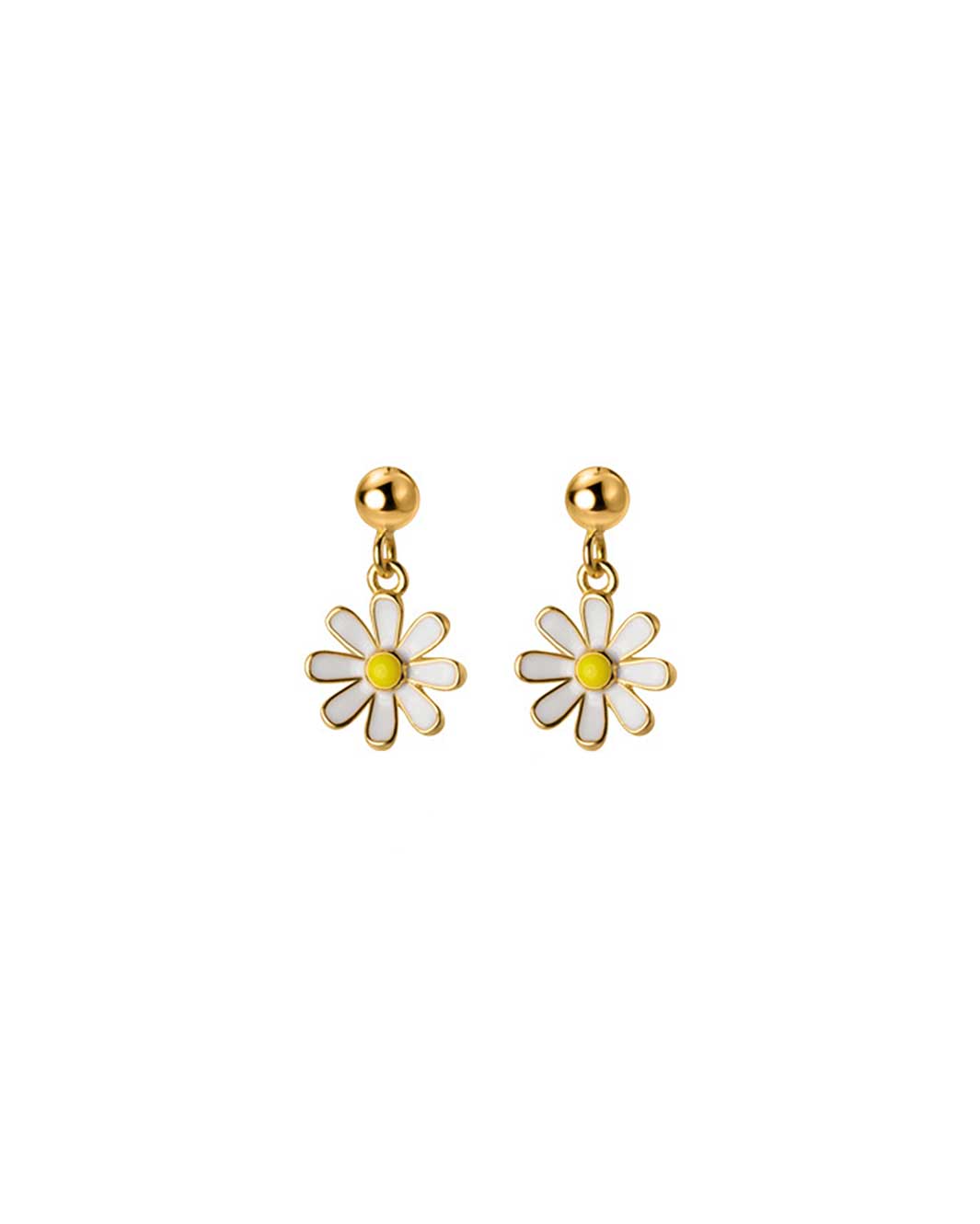 Daisy Charm Drop Earrings