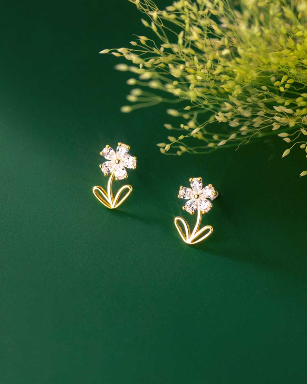 Cassia Flower Stud Earrings