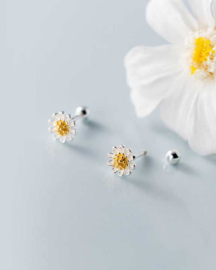 Daisy Barbell Earrings