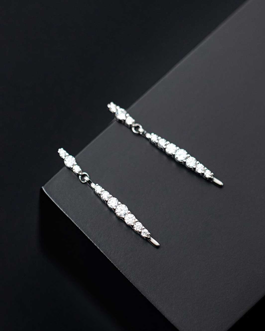 Angelica Diamante Drop Earrings