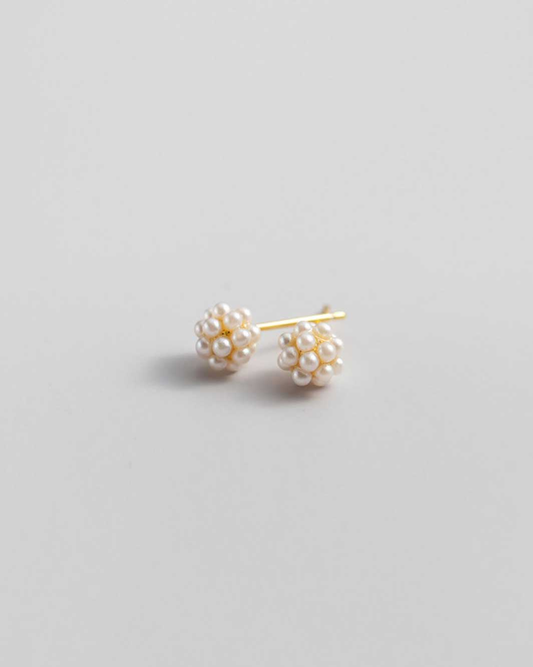 Pearl Ball Stud Earrings