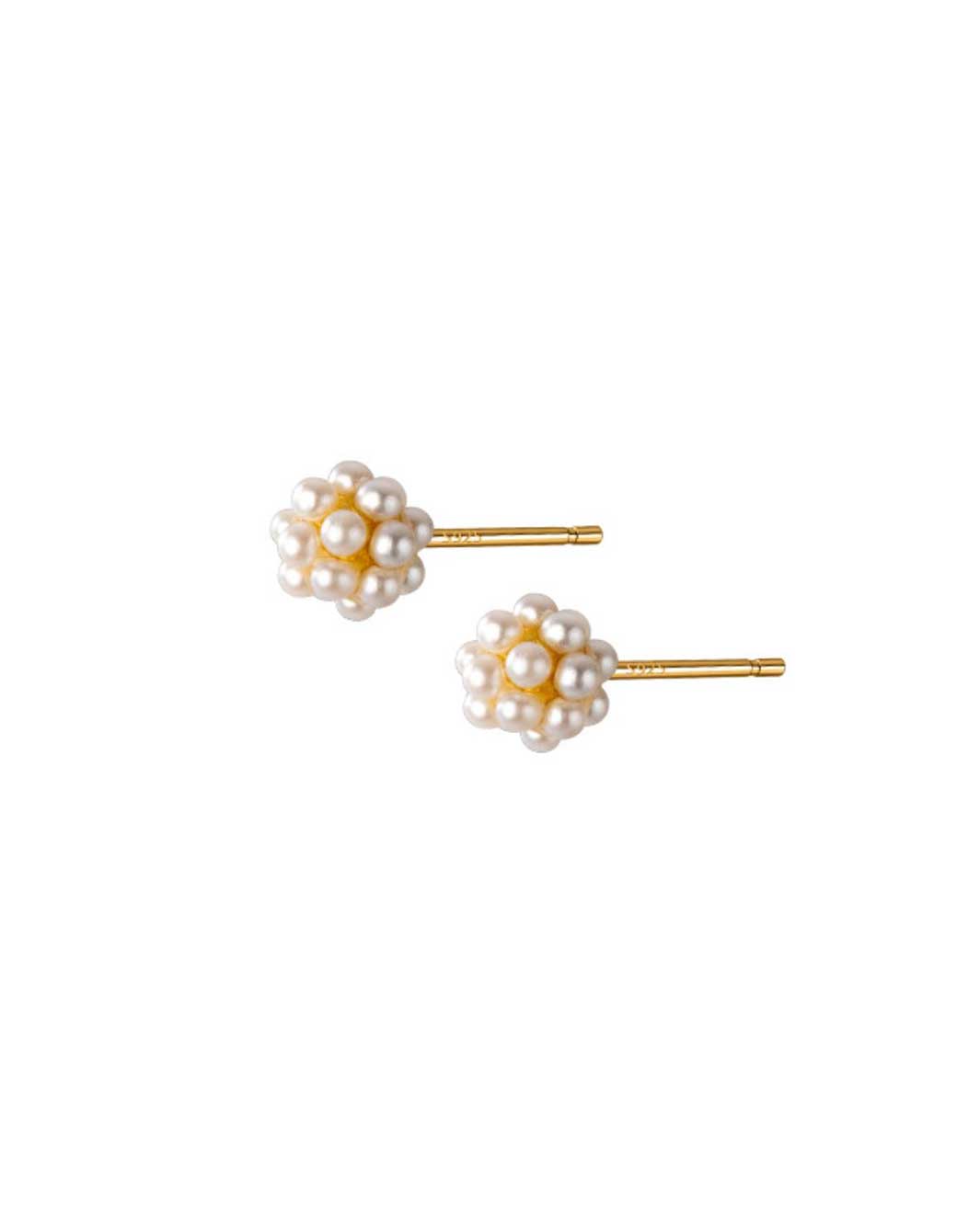 Pearl Ball Stud Earrings