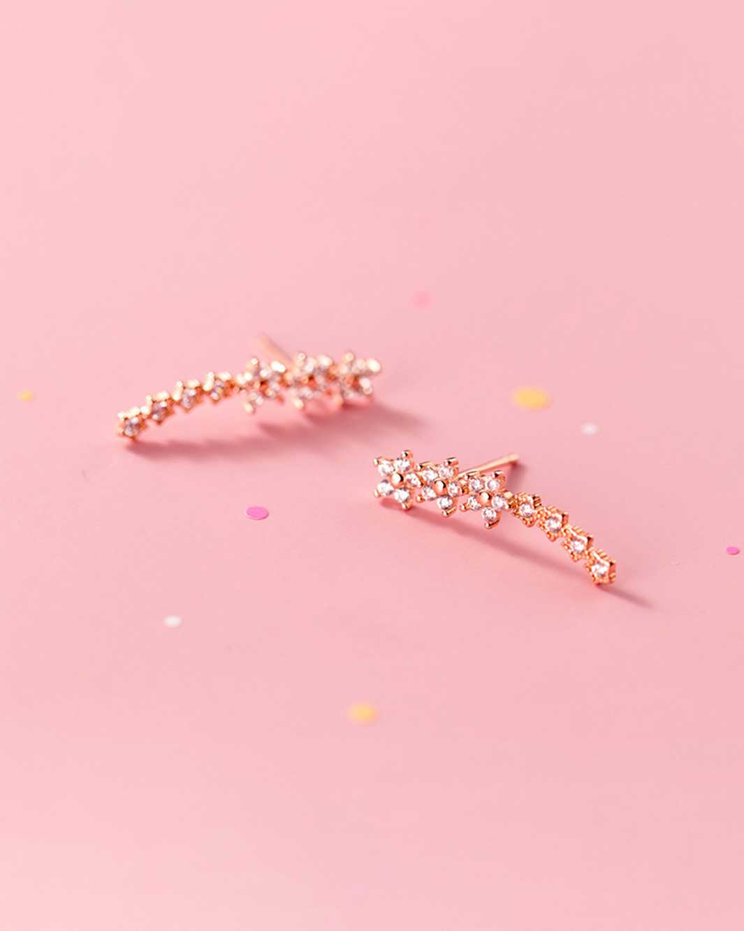 Valentina Diamond Climber Stud Earrings