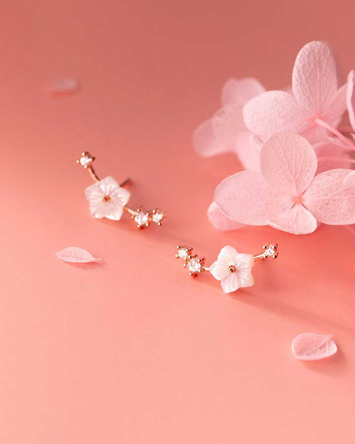 Primrose on Branch Stud Earrings