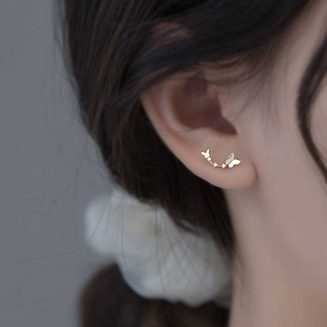 Dancing Butterflies Stud Earrings