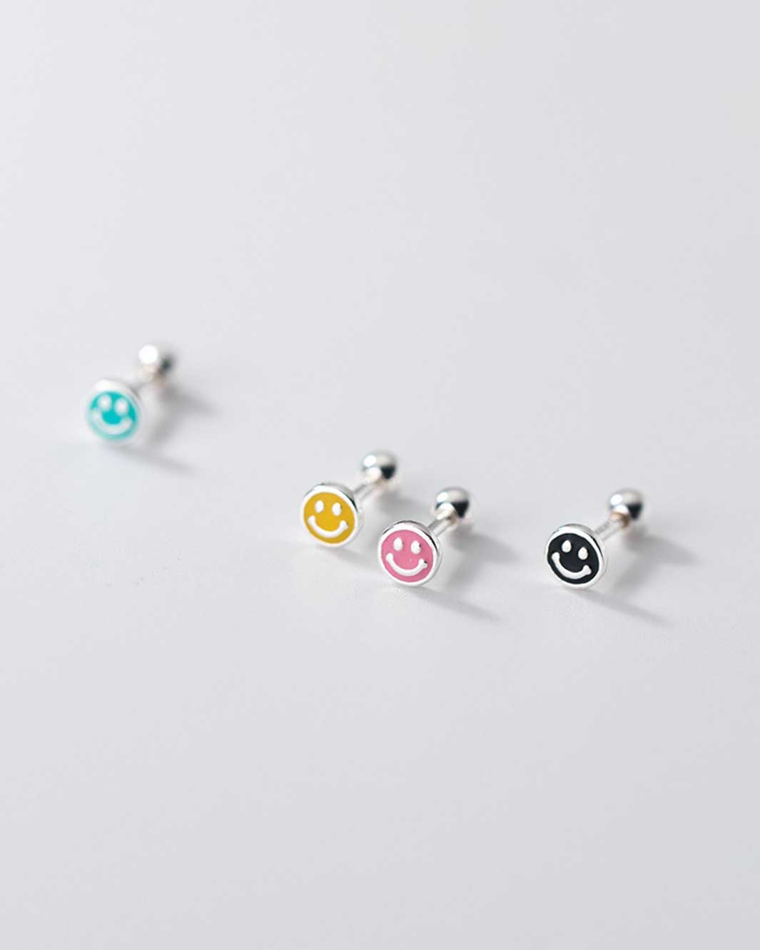 Smiley Barbell Earrings