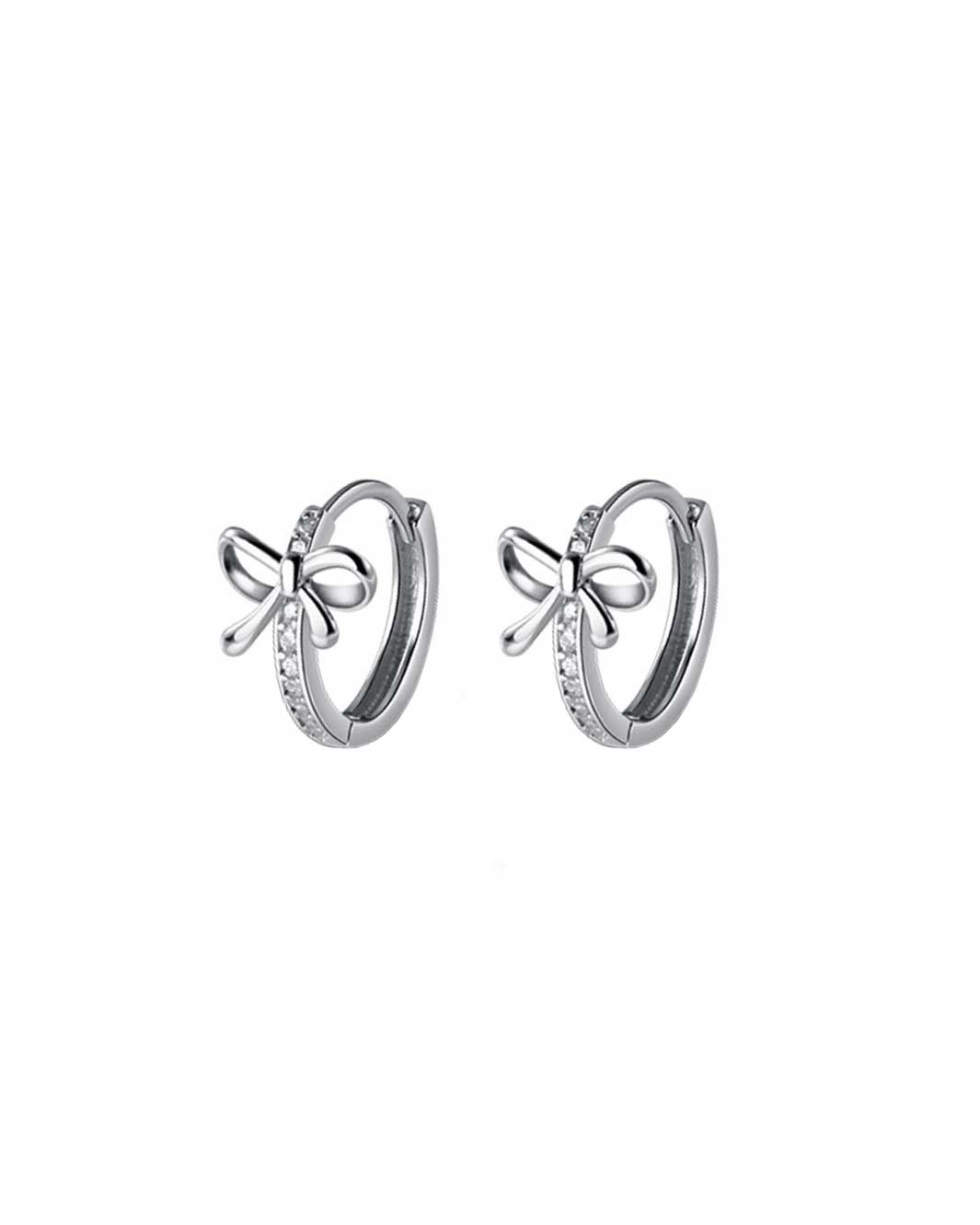 Bow Knot Hoop Earrings