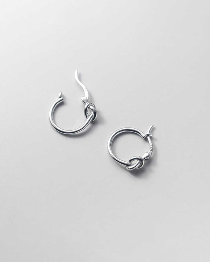 Knotty Hoop Earrings