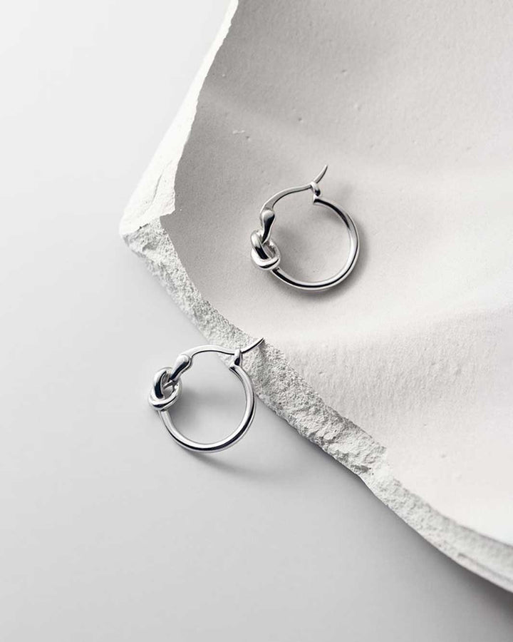 Knotty Hoop Earrings