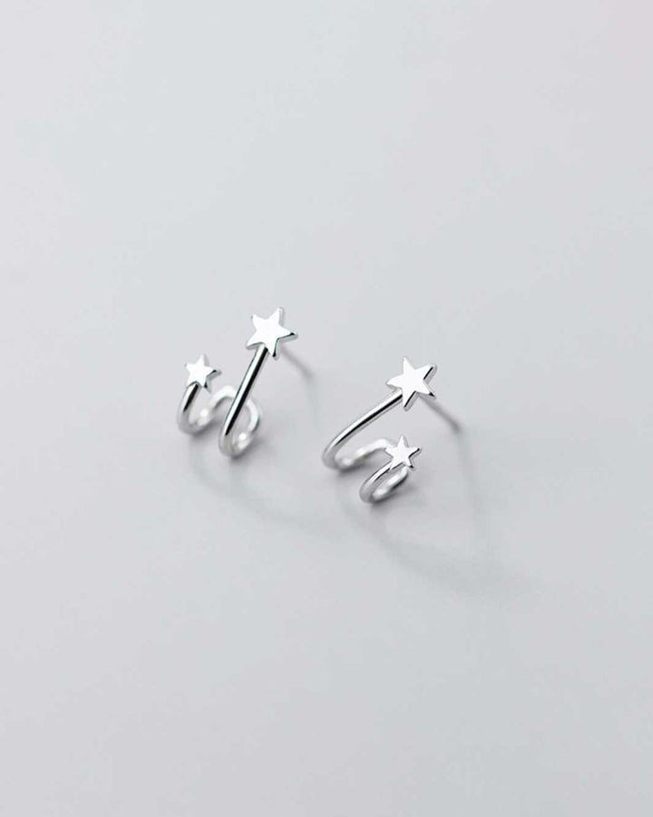 Double Star Stud Earrings