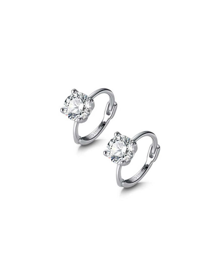 Diamond Charm Ear Cuffs and Huggie Earrings