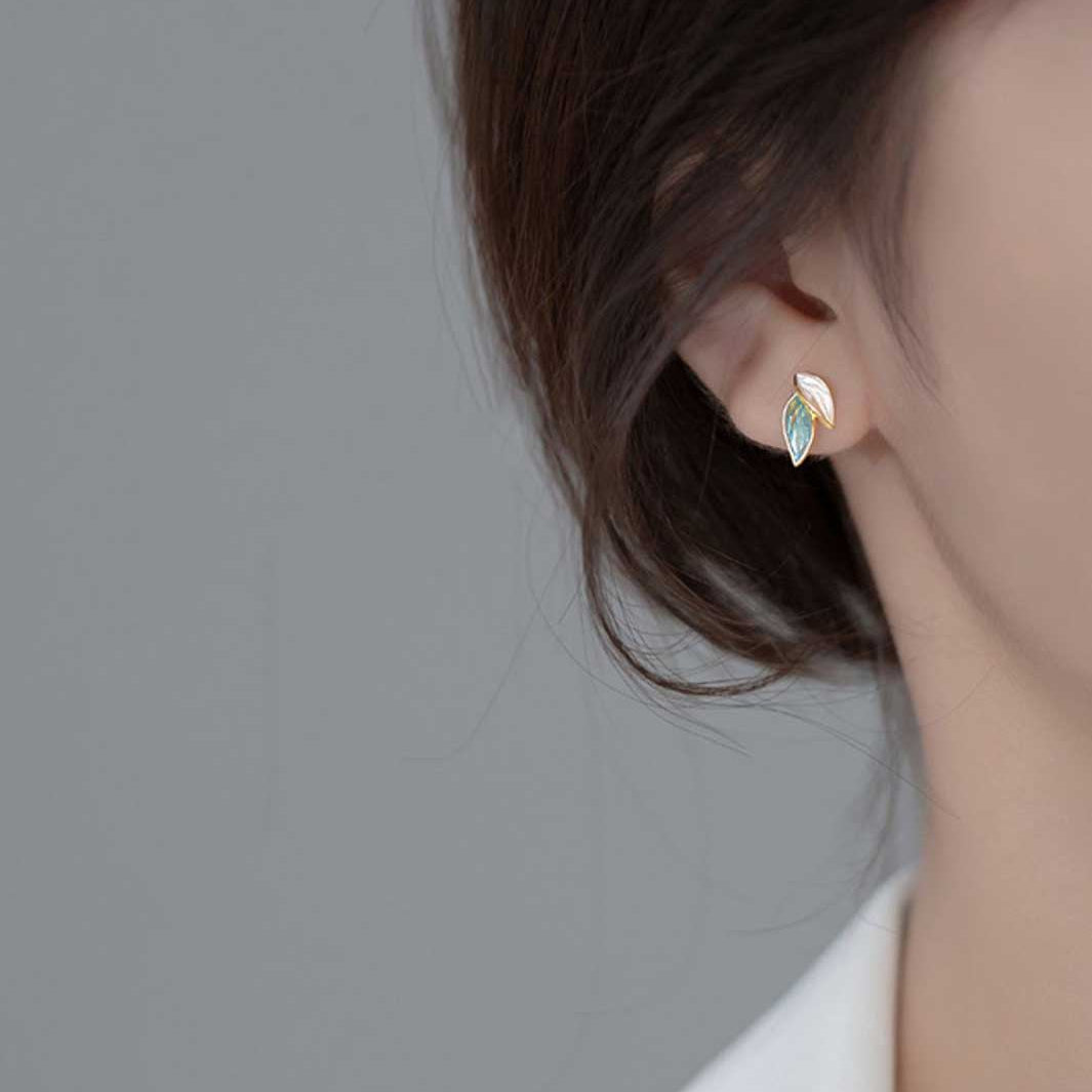 Falling Leaves Stud Earrings