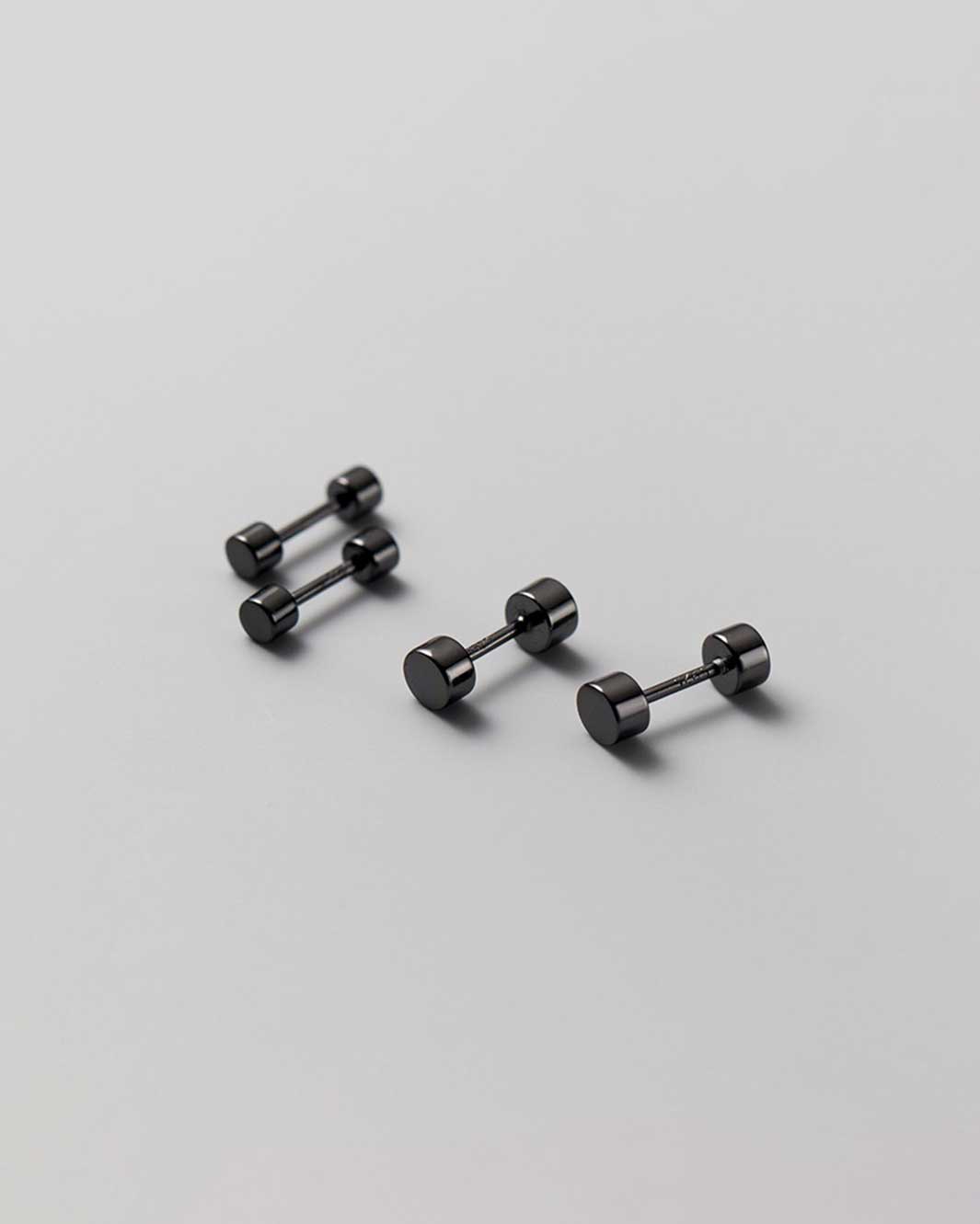 Basic Round Barbell Earrings