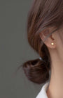 Basic Round Barbell Earrings