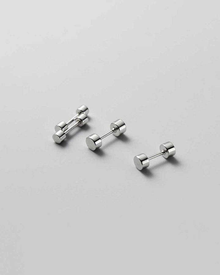 Basic Round Barbell Earrings