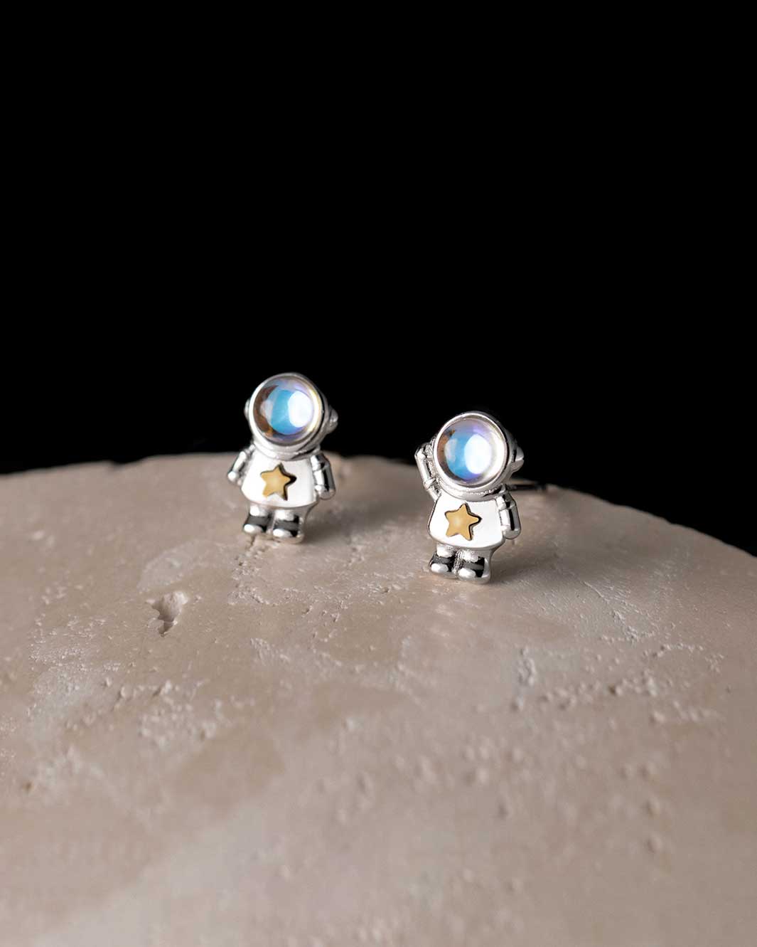 Izar Astronaut Stud Earrings