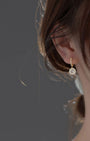 Ophelia Diamond Charm Hoop Earrings