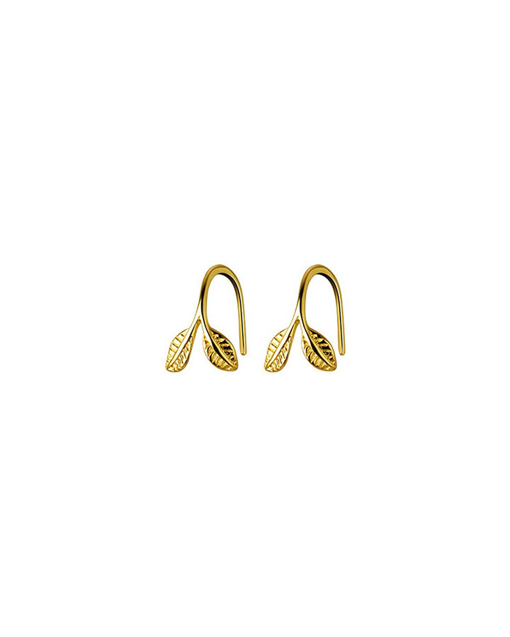 Double Leaves Stud Earrings