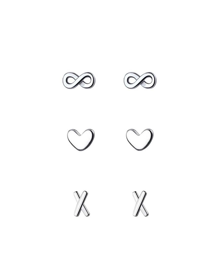 Symbols 3-Pack Stud Earrings